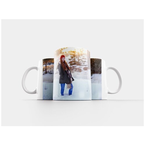 фото Кружка "зима, рыжая, девочка" 320 мл lotsprints