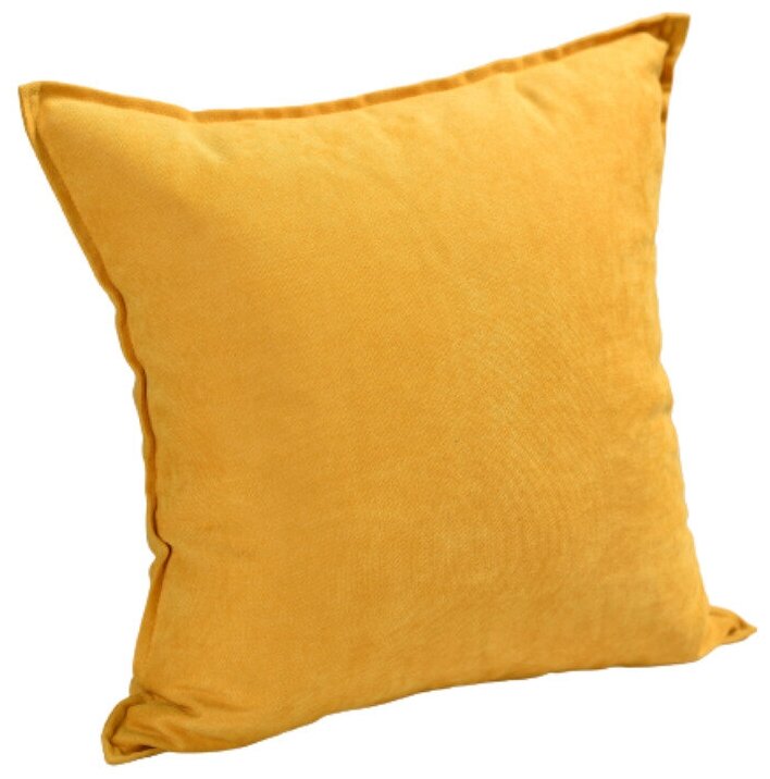 Наволочка декоративная ДизАрт 40х40-чехол на подушку 40*40, цвет желтый