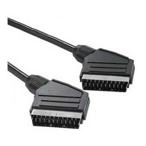 Шнур аудио-видео SCART-SCART (21pin) 1,2м кабель sca7121 023 аудио видео черный scart 21pin plug s vhs plug 6 8мм 2м м schwaiger