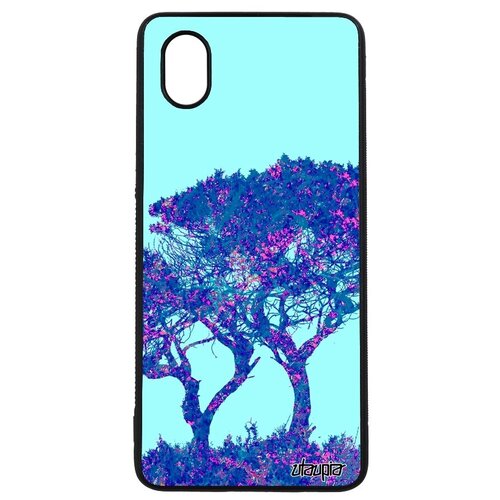 фото Противоударный чехол на смартфон // galaxy a01 // "гренадил" пейзаж дизайн, utaupia, голубой