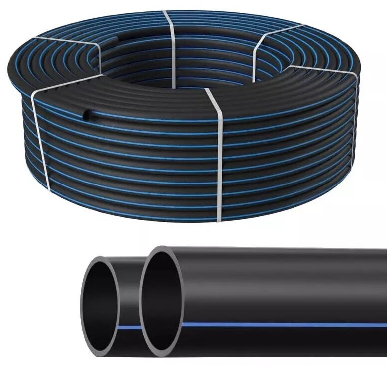 Труба ПНД диаметр 25 водопроводная питьевая SDR 13.6 толщина 2.0 (Бухта 25 метров)