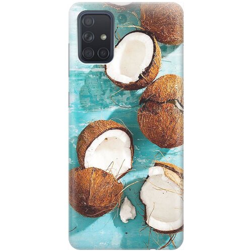 фото Re:pa накладка transparent для samsung galaxy a71 с принтом "кокосы"