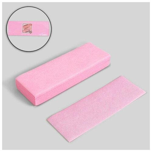 Полоски для депиляции, 20 x 7 см, 100 шт, цвет розовый полоски для депиляции 20 × 7 см 100 шт цвет белый