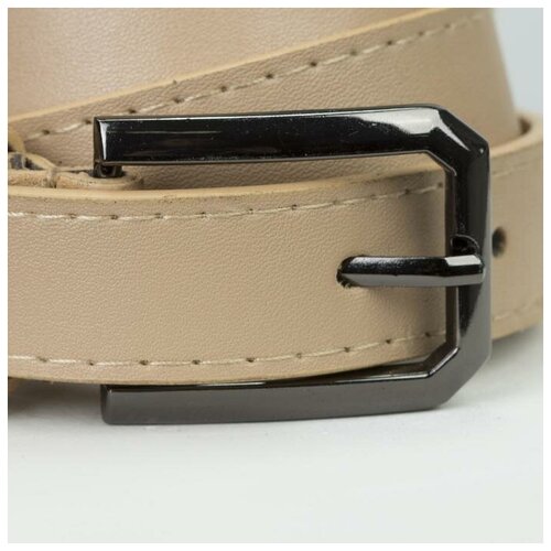 фото Ремень женский, ширина - 2,3 см, пряжка металл, цвет светло-коричневый mikimarket