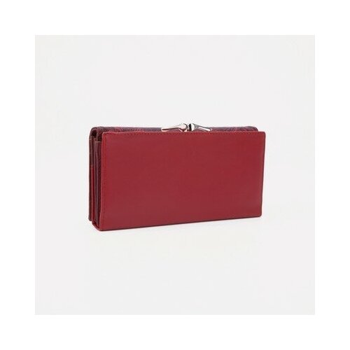 фото Кошелёк на магнитах, цвет бордовый gorodok