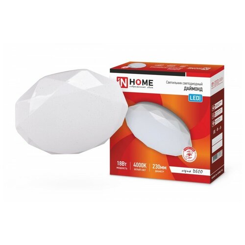 ASD/InHome светильник светодиодн. декоративный 18W(1170lm) 4000K 4K 230x230x55 DECO даймонд 3631 (арт. 759161)