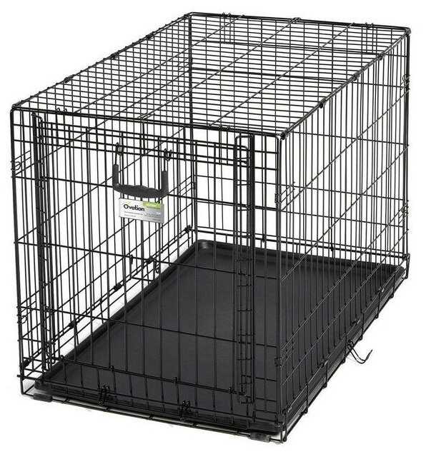 Клетка для собак Midwest Ovation, размер 2, размер 94.6х58.4х63.5см, черный