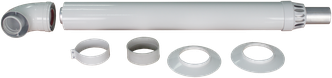 Комплект коаксиального дымохода Arderia D 60/100н, 1,0м