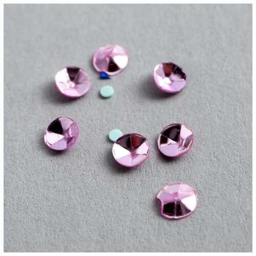 фото Набор пайеток "fabrika decoru" №315, 4 мм, фиолетовый mikimarket