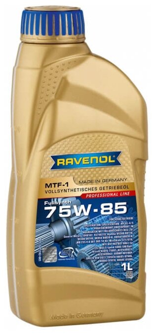 Масло трансмиссионное 75w-85 1л mtf-1 (синтетика) Ravenol 1221102001