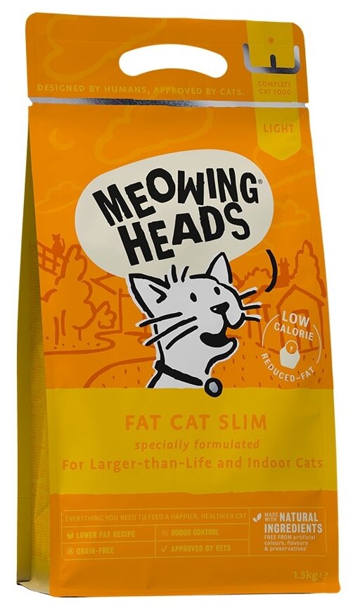 Сухой корм для кошек Meowing Heads с лососем с курицей