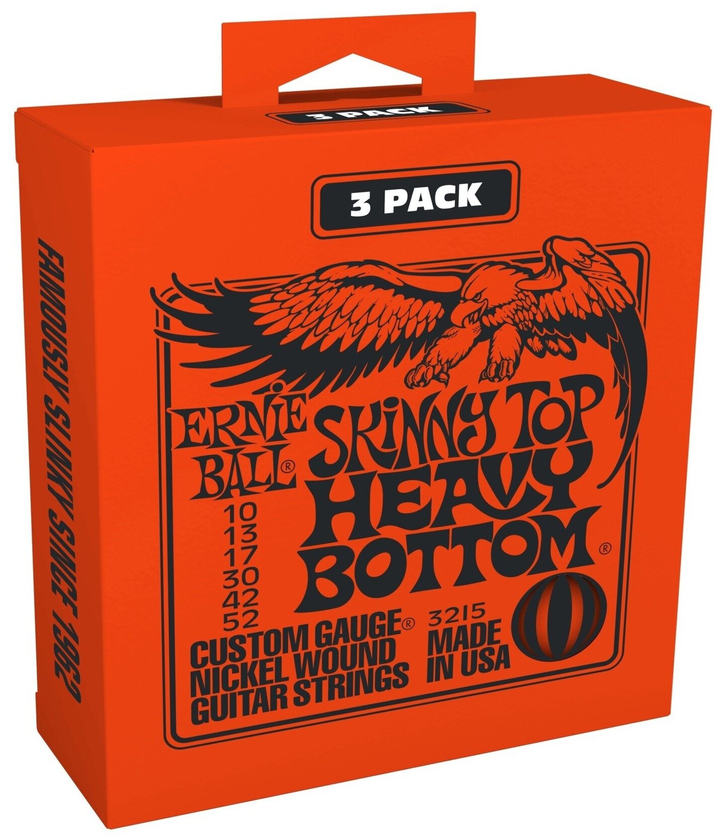 Струны для электрогитары Ernie Ball 3215 Skinny Top Heavy Bottom Slinky 10-52 3-pack