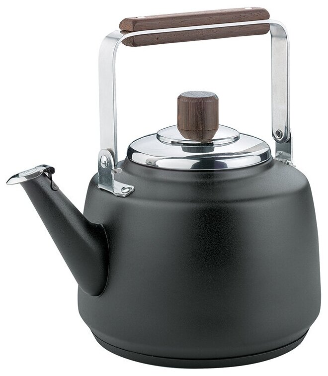 Чайник NERO от Cilio со свистком 2 л (для кипячения 1,2 л) черный