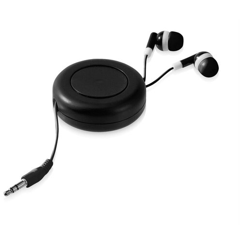 Наушники Reely с выдвижным проводом черный 66800₽