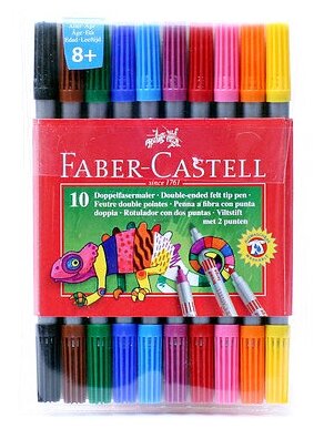 Faber-Castell Набор двусторонних фломастеров, 10 цв sela25