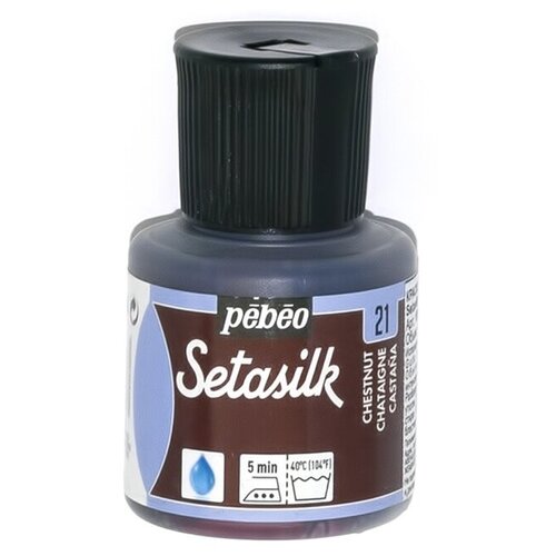 Краска по шелку Pebeo Setasilk, 45 мл, каштан