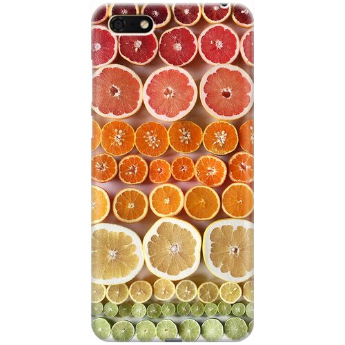 фото Re:pa накладка transparent для huawei y5 prime (2018) / y5 (2018) / honor 7a / 7s с принтом "фрукты"