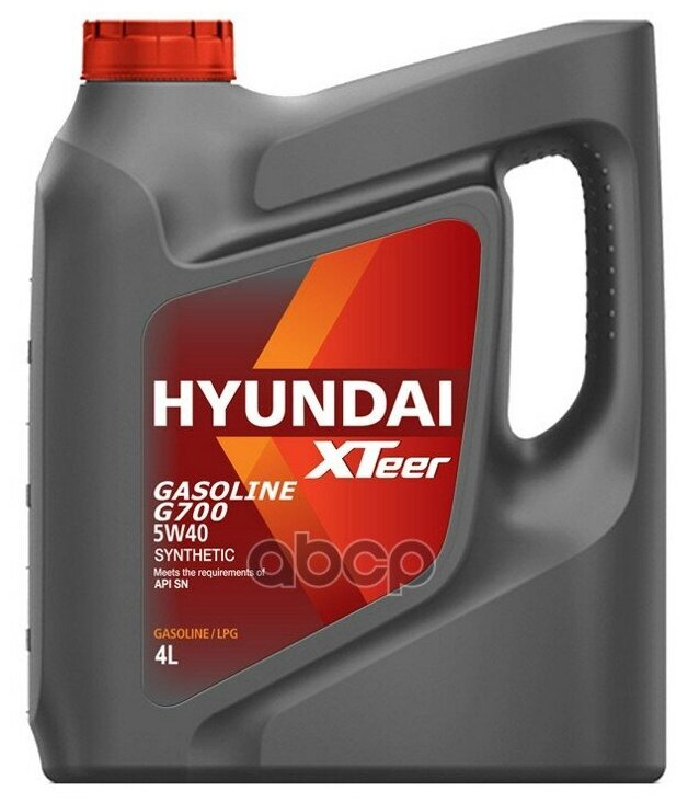 HYUNDAI XTeer Масло Моторное 5w40 Hyundai Xteer 4л Синтетика Gasoline G700 Sn