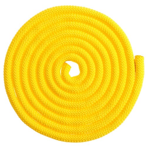 Скакалка гимнастическая утяжелённая, верёвочная, 2,5 м, 150 г, цвет жёлтый скакалка гимнастическая утяжелённая верёвочная 2 5 м 150 г цвет жёлтый