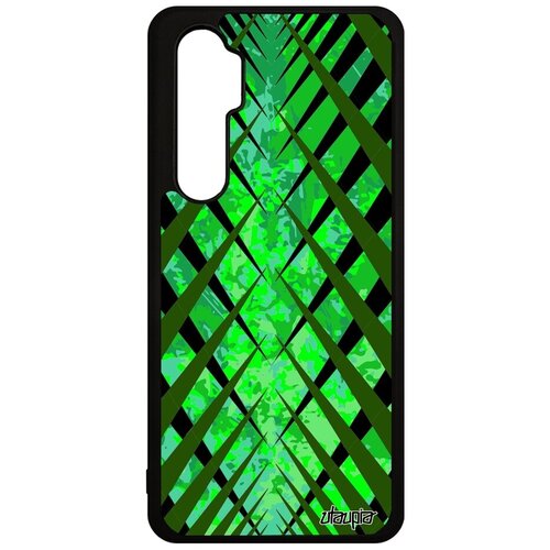 фото Защитный чехол на телефон // xiaomi mi note 10 lite // "дизайн сталактит" иллюзия наледь, utaupia, зеленый