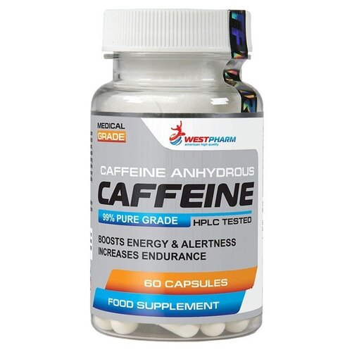 Энергетик WestPharm Caffeine 60 капс 100 мг