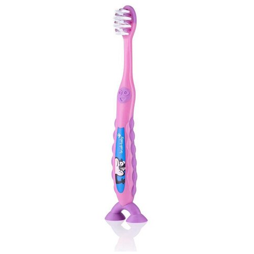 Зубная щетка Brush Baby FlossBrush 3-6 лет, pink