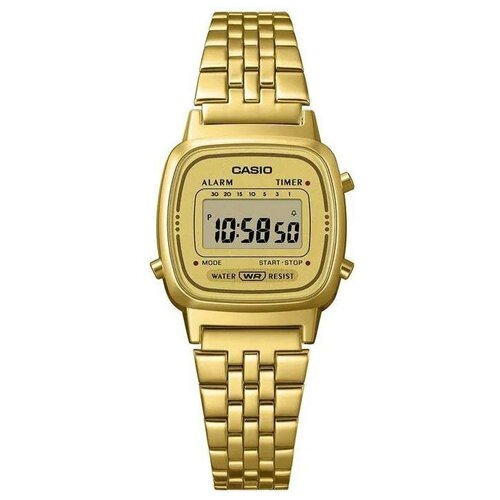фото Наручные часы casio наручные часы casio la670wetg-9a, желтый