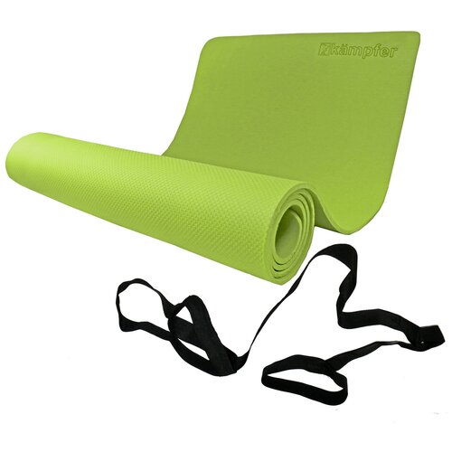 Коврик для йоги Kampfer (60х180х0,65 см) (lime) коврик для йоги airex yoga eco grip mat 183х61х0 4 см фиолетовый надпись 0 4 см