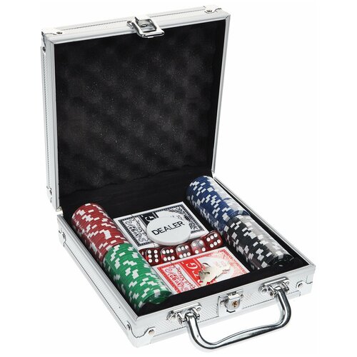 фото Набор для покера 100pc poker game set в алюминиевом кейсе wellywell