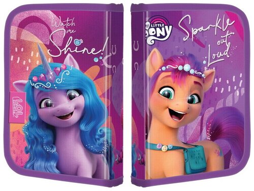 Пенал жесткий, ламинированный My Little Pony, MPJB-UT1-031PR, для девочек. Размер 20,5 х 14 х 3,5 см. My Little Pony