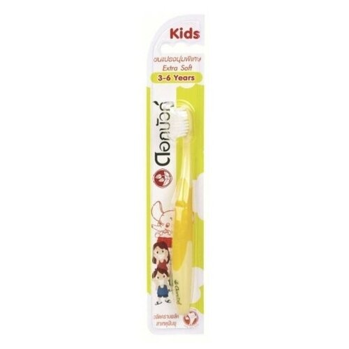 Детская зубная щетка TWIN LOTUS Dok Bua Ku Kids toothbrush Extra Soft
