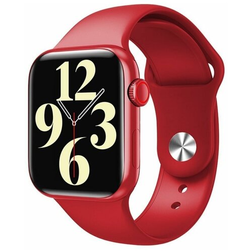 Смарт-часы HW16 Red с сенсорным экраном 44mm цвет красный водонипроницаемые 95000₽