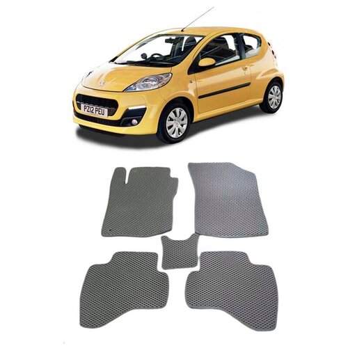Peugeot 107 2005 - 2014 коврики EVA Smart Багажник 1716₽