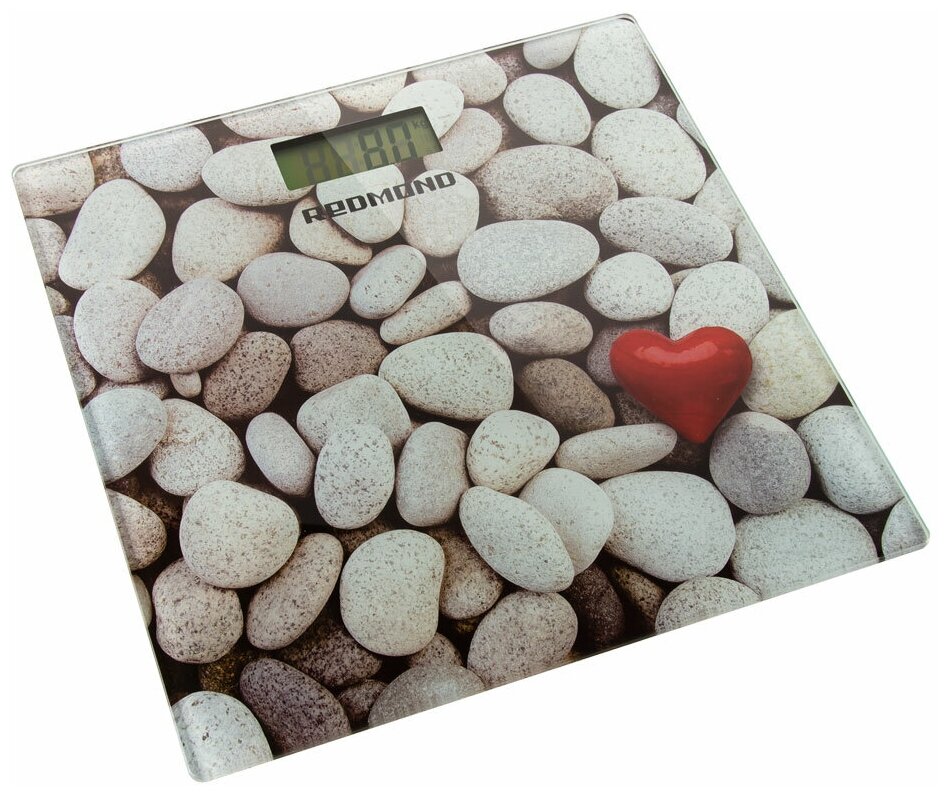 Напольные весы REDMOND RS-751 (камни с сердцем) - фотография № 2