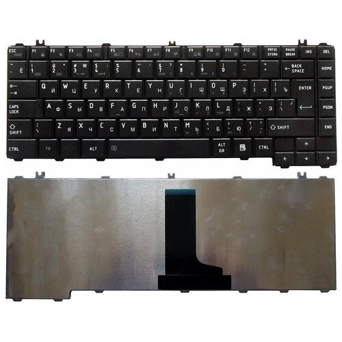 Клавиатура для ноутбука Toshiba Satellite C600 L600 L630 черная laptop dc power jack cable charging port socket for toshiba satellite l640 l640d l645 l645d l740 l745 l745d