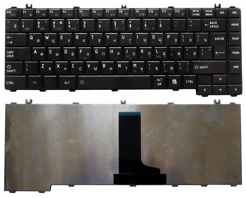 Клавиатура для ноутбука Toshiba Satellite C600 L600 L630 черная