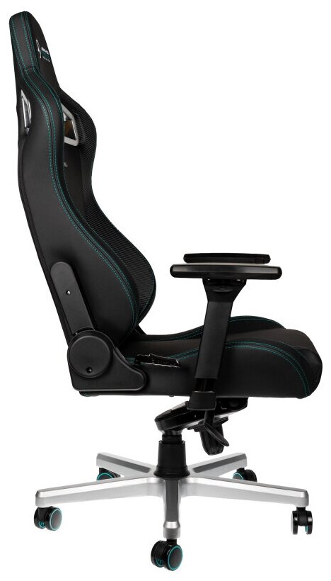 Компьютерное кресло Noblechairs Epic PU игровое, обивка: искусственная кожа, цвет: Mersedes AMG 2021 - фотография № 3