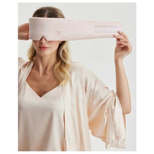 Шелковая маска для сна SELIQUE, мод. Deep Sleep Sunset Pink, 100% шелк