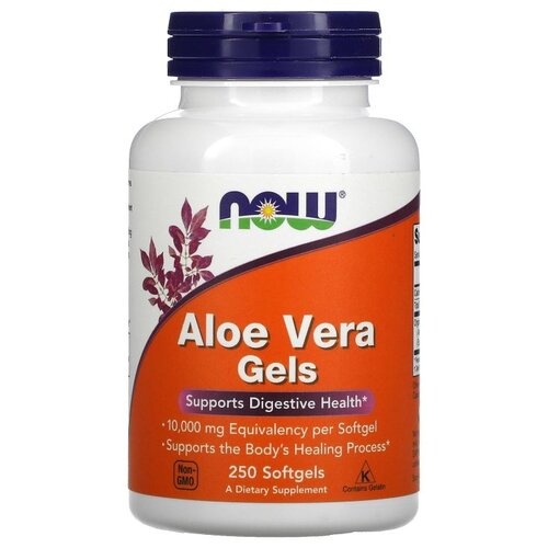 Купить NOW Aloe Vera (Алое Вера) 10000 мг 250 softgels (NOW)