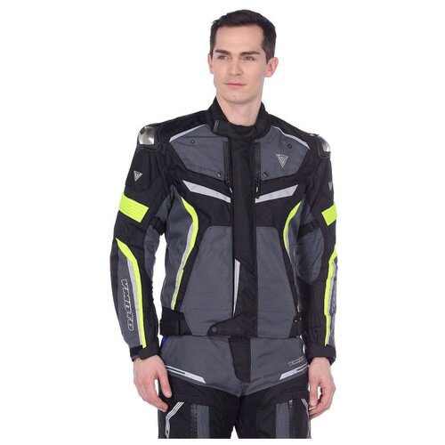 Текстильная куртка Vivify Moto Flex black/green M (Размер производителя)