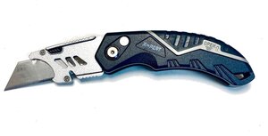 Нож для гипсокартона металлический/ Нож универсальный, складной / Нож строительный