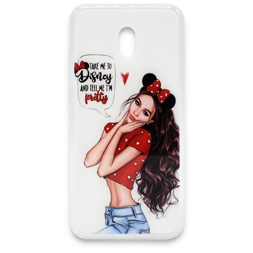 фото Чехол силиконовый girl style для xiaomi redmi 8a i am pretty ycase