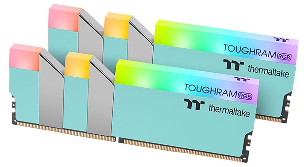 Оперативная память 16GB Thermaltake DDR4 3600 DIMM TOUGHRAM RGB Turquoise Gaming Memory RG27D408GX2-3600C18A (2x8GB)