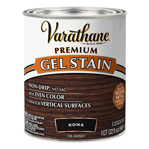 Гель - Масло для дерева, морилка Varathane Gel Stain для защиты деревянных поверхностей, быстросохнущее тонирующее, Красный махагон, 0,946 л