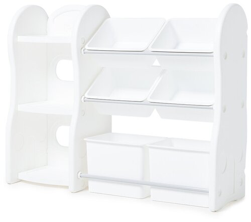 Стеллаж для игрушек IFAM New Design Organizer-3, белый / Хранение игрушек / Детская мебель
