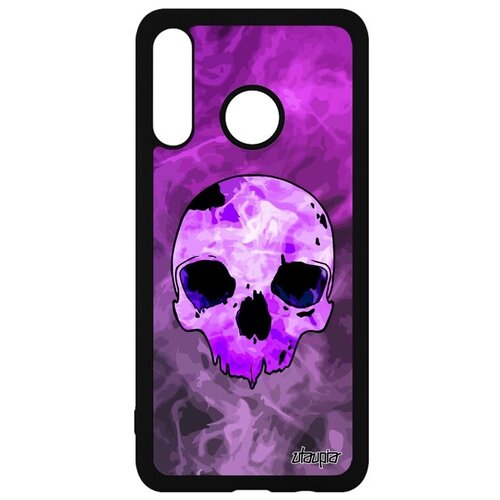 фото Защитный чехол на телефон // huawei p30 lite // "череп" пират skull, utaupia, фиолетовый