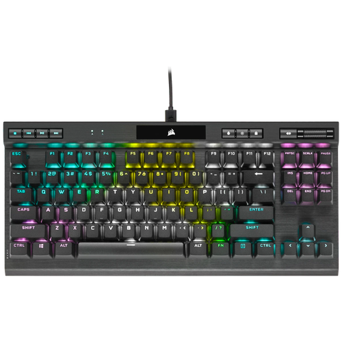 Клавиатура Corsair K70 RGB TKL Cherry MX RGB Speed, черный, английская