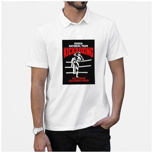 Рубашка- поло CoolPodarok Kickboxing (Кикбоксинг)