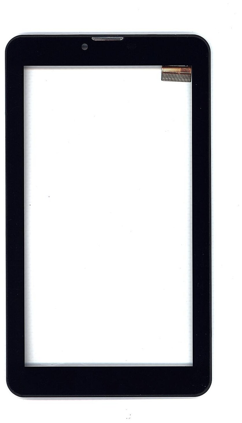Сенсорное стекло (тачскрин) для Irbis TZ54 черное с рамкой