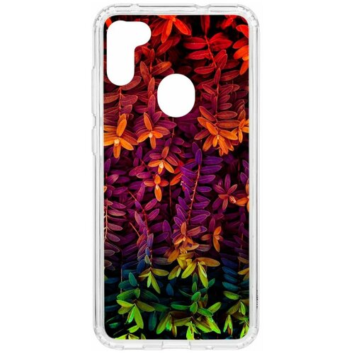 фото Чехол на samsung galaxy a11 / m11 kruche print neon leaves / чехол для samsung / чехол с рисунком / чехол с принтом / чехол для самсунг / чехол для самсунг / бампер на гелакси / чехол накладка для гэлэкси / противоударная накладка для samsung galaxy / защита для galaxy / защита на samsung / cиликоновый чехол для samaung galaxy / пластиковый чехол на самсунг / защитный чехол для самсунг / чехольчик / защита телефона / ударопрочный чехол / галакси кruче